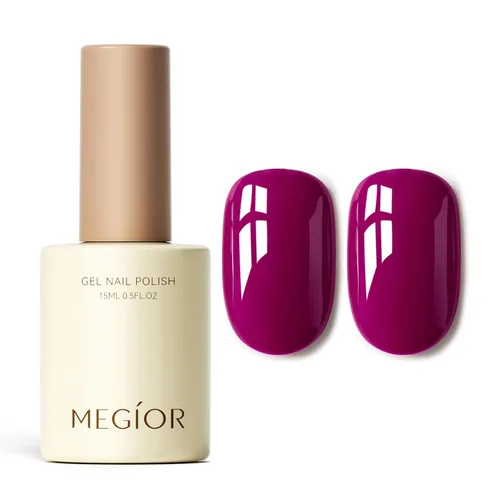 Miniatura 37 de MEGIOR Esmalte de uñas de gel blanco de 0.5 fl oz, color blanco antiguo, secado con luz UV, esmalte de gel francés, arte de uñas, salón de manicura