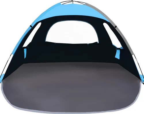 Miniatura 8 de NXONE Tienda de campaña de playa con protección UV UPF 50+, ligero y fácil de instalar, toldo de playa portátil para la familia, gran espacio