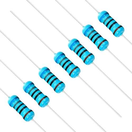 Miniatura 65 de Chanzon 50 piezas 1 W 10 Ω ohm Resistencia de película metálica fija de tolerancia 0.01 ±1% 10R MF Resistencias de agujero pasante con limitación