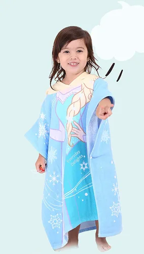Miniatura 4 de Everyday Delights Disney Frozen Elsa Bath Pool Beach Toalla con capucha Poncho