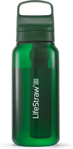 Miniatura 15 de LifeStraw Serie Go – Botella de filtro de agua sin BPA para viajes y uso diario, elimina bacterias, parásitos y microplásticos, mejora el sabor, 1L