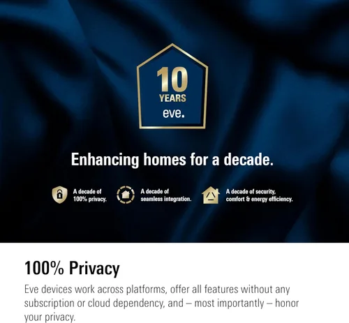 Miniatura 10 de Eve Cámara para exteriores, paquete de 2 cámaras de reflector seguro, alta seguridad y privacidad (video seguro HomeKit), 1080p