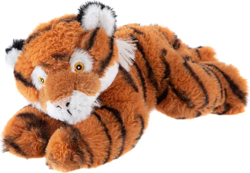 Miniatura 3 de Wild Republic EcoKins - Mini tigre de peluche de 8 pulgadas, regalos ecológicos para niños, juguete de peluche, hecho a mano con 7 botellas de agua