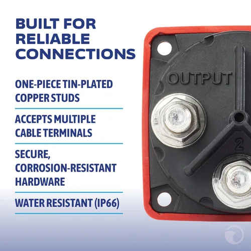 Miniatura 5 de Blue Sea Systems Interruptor de batería Serie m-6007 4 Posiciones Mini Selector, Rojo