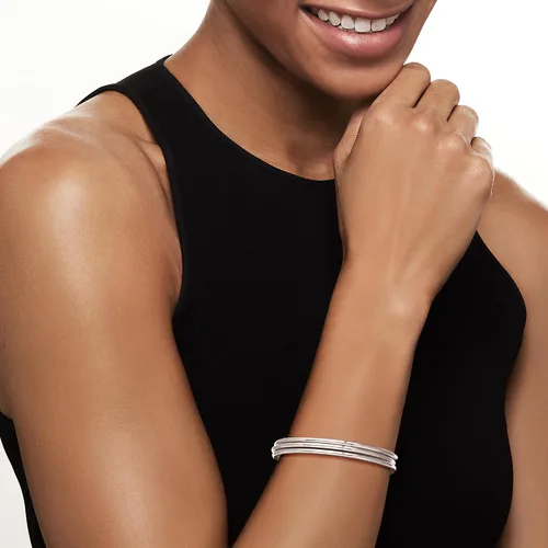 Miniatura 2 de Ross-Simons Conjunto de joyas de plata de ley italiana 3 pulseras pulidas