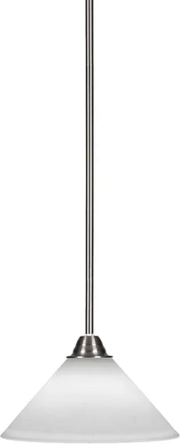 Miniatura 110 de Toltec Lighting Paramount - Mini colgante de 1 luz en acabado negro mate con cristal de arte perla de 7 pulgadas y estilo negro
