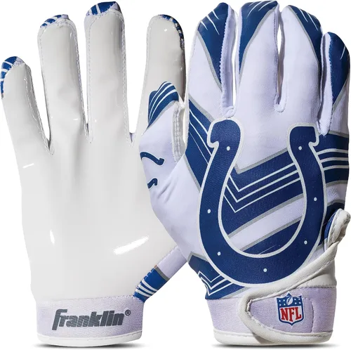 Miniatura 36 de Franklin Sports - Guantes de receptor de fútbol americano juvenil de la NFL, par de guantes de fútbol para niños con logotipos de equipos de la NFL