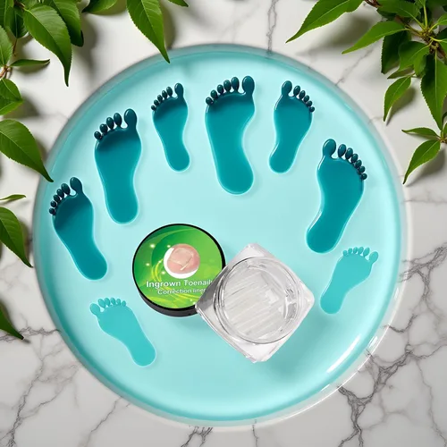 Miniatura 7 de Kit de 10 tiras correctoras de uñas encarnadas blancas, herramienta de pedicura gruesa, tira alisadora de uñas para hombres y mujeres, herramienta