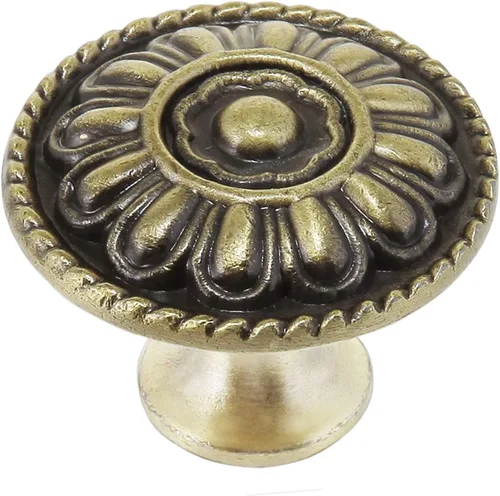Manijas tipo perilla para gabinete de cocina, manijas de cajón de tocador redondos, herrajes para muebles modernos, estampado floral victoriano