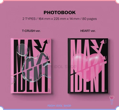 Miniatura 2 de DREAMUS Stray Kids - MAXIDENT Edición Estándar CD+Beneficio de preventa (T-Crush+Heart ver. Set) (JYPK1467)