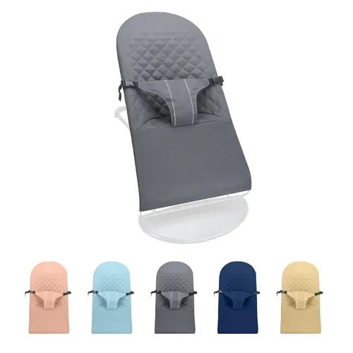 Asiento de tela para gorila – para BabyBjorn Funda de repuesto compatible con BabyBjörn Bouncer Bliss, lavable a máquina (gris)