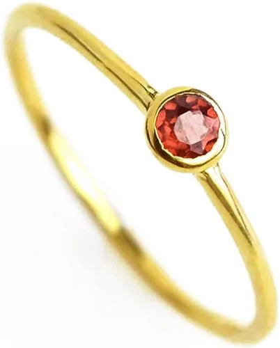 Miniatura 19 de Anillo pequeño de piedras preciosas apilable, banda de anillo delicada y delgada minimalista, anillo simple apilable de piedra natal