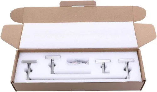 Miniatura 7 de TASTOS Juego de accesorios de baño de 3 piezas de níquel cepillado montado en la pared, juego de accesorios de baño de acero inoxidable de alta