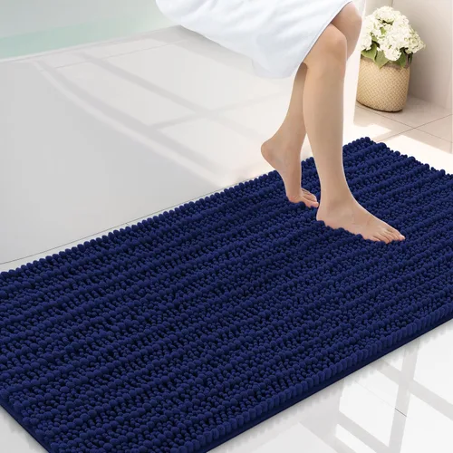 Miniatura 116 de Smiry Alfombras de Baño 24x16 pulgadas, Alfombras de Baño de Chenilla Extra Suaves y Absorbentes, Respaldo de Goma Antideslizante, Lavable a Máquina