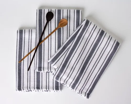 Miniatura 12 de Juego de Toallas de Cocina – Paquete de 3 (20 x 30 pulgadas) Extra Grandes de Algodón Premium para Cocina – Absorbentes – 100% Algodón – con Lazo