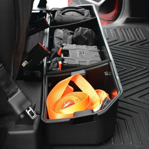 Miniatura 10 de oEdRo Almacenamiento debajo del asiento apto para Ford F-150 F150 SuperCrew/Crew Cab 2015-2025, F-250/F-350/F-450/F-550 Super Duty 2017-2024