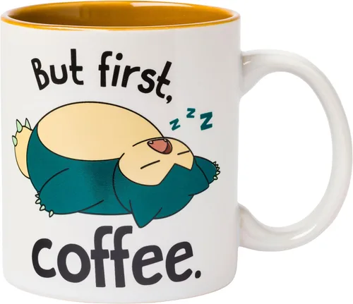 Miniatura 19 de Silver Buffalo - Taza de café de vidrio manchado con diseño de Pokémon con Pikachu, 17.5 onzas