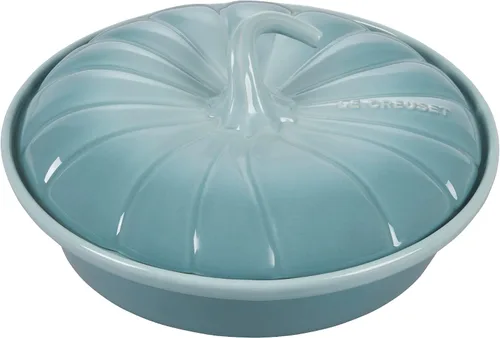 Miniatura 5 de Le Creuset Gres Figural Calabaza Panadero con Tapa, 9", Merengue
