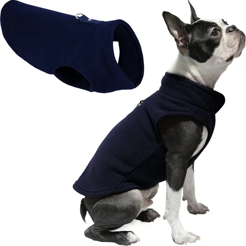 Miniatura 14 de Gooby Chaleco de Forro Polar Suéter para Perro - Azul, X-Large - Chaqueta Pullover Cálida de Forro Polar con Anilla en O para Correa para Perros