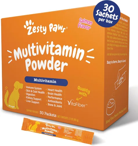 Miniatura 9 de Zesty Paws Multivitamínico para perros – Glucosamina y condroitina + MSM para cadera y articulaciones + alivio de artritis – encimas digestivas