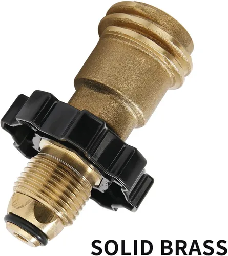 Miniatura 5 de Adaptador de tanque de propano de ajuste universal que convierte POL a QCC1 / Tipo 1 con llave, adaptador de manguera de propano