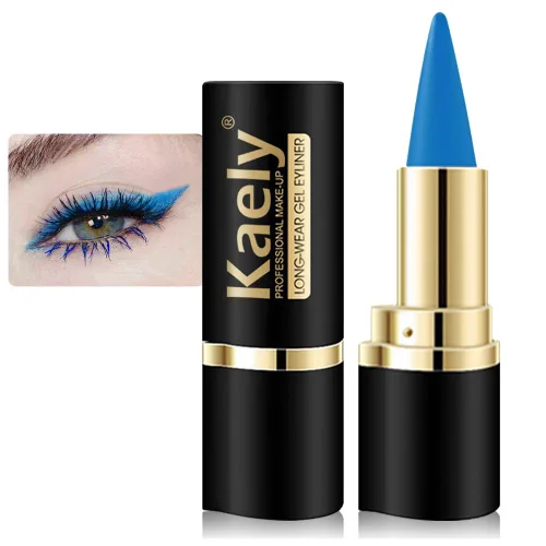 Miniatura 29 de evpct Delineador de ojos de gel negro y marrón 2 en 1, impermeable, a prueba de manchas, para Waterline, juego de pomadas de crema de cejas
