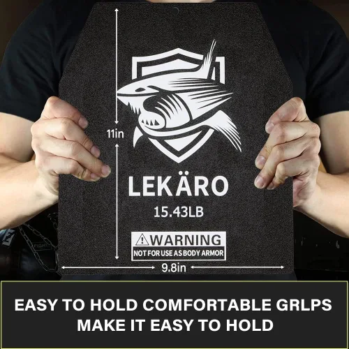 Miniatura 5 de Placas de chaleco con peso de 5.51/8.81/15.43/20.94 libras para chalecos de peso, entrenamiento de fuerza, entrenamiento pesado, fitness, correr