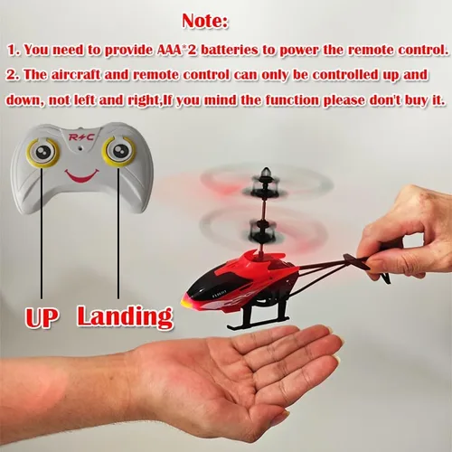 Miniatura 5 de Juguetes de helicóptero volador con detección de gestos para interiores, helicóptero controlado a distancia, juguetes para niños con luces LED, Azul