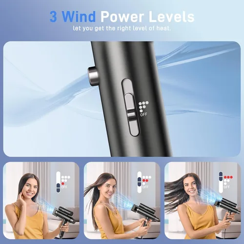 Miniatura 4 de Hurricane Pro - Secador de pelo profesional, único motor sin escobillas dual de 216,000 rpm, secador iónico para salón y uso doméstico, compacto
