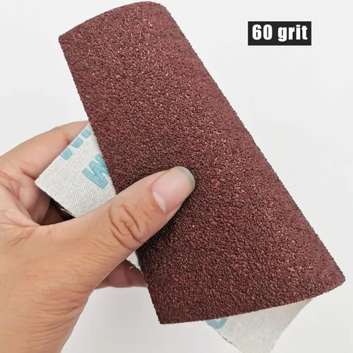 Miniatura 5 de 1/4 Hoja de papel de lija de 4.5 x 5.5 pulgadas, papel de lija húmedo y seco, 30 piezas de hojas de lija para lijadoras de palma, lijado manual