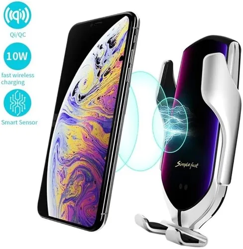 Miniatura 7 de Sujeción automática 10W Cargador inalámbrico para coche Soporte de teléfono de ventilación de aire para iPhone 13 Huawei Samsung Xiaomi Soporte