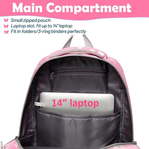 Miniatura 4 de BLUEFAIRY - Mochilas para niños y niñas, escuela primaria, jardín de niños