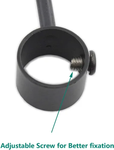 Miniatura 3 de Paquete de 5 ganchos de acero inoxidable para barra de armario, ganchos negros resistentes para colgar ollas, sartenes, tazas, toallas, guantes