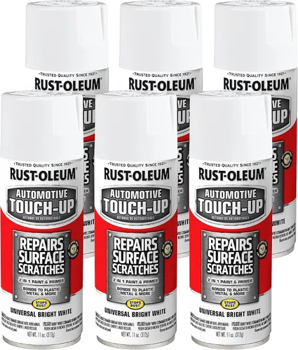 Miniatura 6 de Rust-Oleum 292325 Pintura en aerosol universal de retoque para automóviles, 11 onzas, blanco brillante