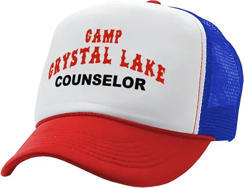 Miniatura 14 de Camp Crystal Lake Counselor - Halloween - Gorra de camionero estilo retro vintage