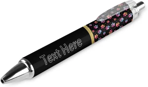 Miniatura 32 de Bolígrafos personalizados con estampado de leopardo negro y azul con punta de lápiz capacitivo, bolígrafos grabados personalizados con nombre