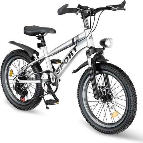 Miniatura 35 de Bicicleta de montaña para niños de 20 pulgadas, bicicleta de montaña para niños y niñas de 8 a 12 años, 7 velocidades para adolescentes, bicicletas
