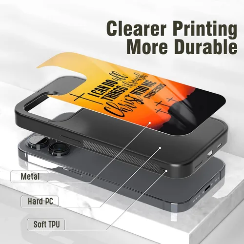Miniatura 3 de Fundas de teléfono con versículos de Biblias cristianas para mujeres y niñas, aplicables para iPhone 11, 12, 13, 14, 15, 16, 17 Pro Max Plus Mini Xr