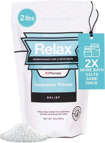Miniatura 14 de Relax Spa & Bath, Epsom & Sales del Mar Muerto, sales de baño de aromaterapia para bañera de hidromasaje, baño o spa, infundidas con magnesio, 32