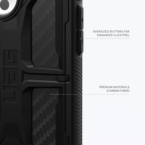Miniatura 5 de URBAN ARMOR GEAR UAG Funda [versión actualizada] compatible con iPhone 15 Pro de 6.1 pulgadas, fibra de carbono Monarca, resistente, resistente