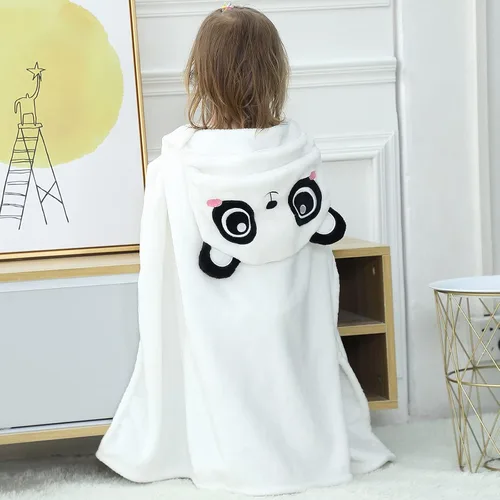 Miniatura 4 de Manta Vestible con Capucha para Niños Pequeños Toallas con Capucha Suave y Acogedora Manta Vestible con Capucha para Niños y Niñas