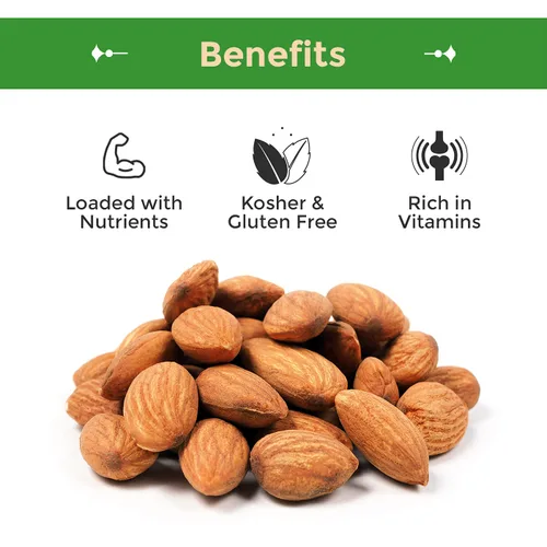 Miniatura 5 de Sincerely Nuts Almendras enteras sin sal tostadas sin cáscara - Bolsa de 2 libras - Increíblemente sabrosas - Selladas para mantener la frescura