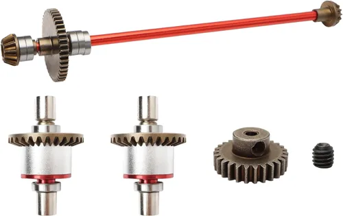 Miniatura 8 de Eje de transmisión de eje central principal de metal, piezas de repuesto mejoradas para 1:12 124019 124018 RC Accesorios de repuesto para automóviles