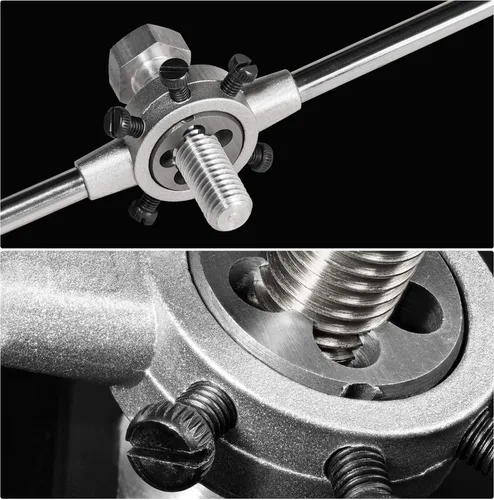 Miniatura 4 de uxcell Llave de mango redondo de 2.559 in, para troquel redondo métrico M30-M36/1.850 in-2.559 in, con mango moleteado