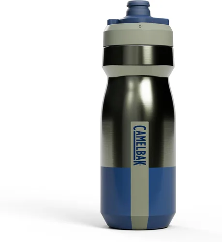 Miniatura 7 de CamelBak Podium Steel - Botella de agua térmica para bicicleta de acero inoxidable, color piedra, 18 oz