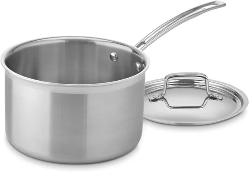 Miniatura 4 de Cuisinart MCP-12N Multiclad Pro - Juego de utensilios de cocina de acero inoxidable (12 piezas) y cacerola MCP194-20N MultiClad Pro de 4 cuartos