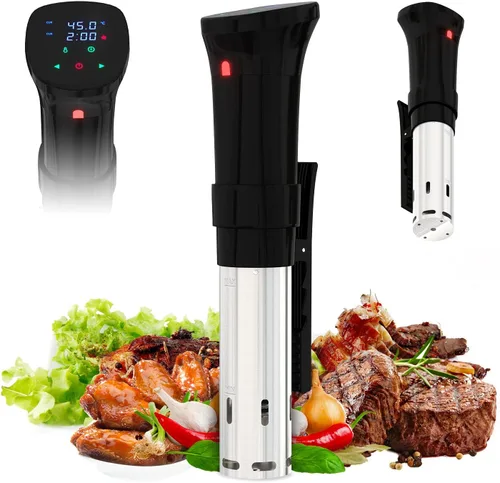 APQ - Olla Sous Vide de 1100 W, cocina profesional de inmersión térmica con abrazadera ajustable, máquinas Sous Vide con temperatura/temporizador