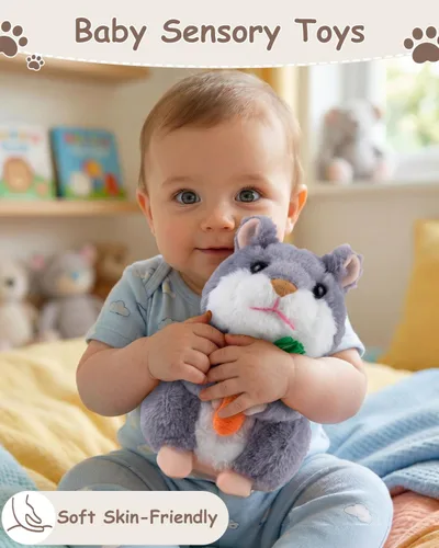 Miniatura 6 de Hámster parlante de peluche que repite lo que dices de Halobang, regalo para niños