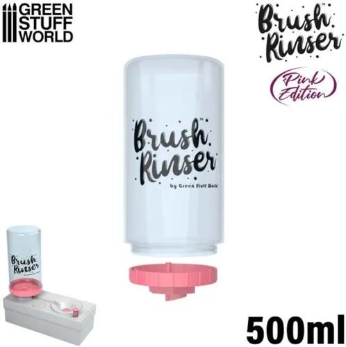 Miniatura 2 de Green Stuff World Cepillos Enjuagador de Botellas Actualización 500ML 16.9 fl oz 11885 Rosa - 11884 Verde GSWD (Rosa 11885)