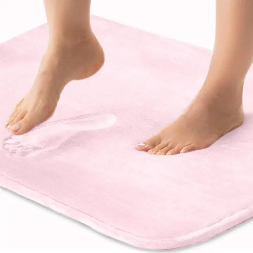 Miniatura 34 de GORILLA GRIP Alfombras de Baño de Espuma Viscoelástica, Tapetes de Baño de Terciopelo Suave y Absorbente, Puntos Duraderos en la Parte Inferior